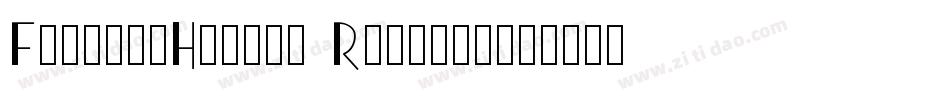 FiftiesHollow Regular字体转换